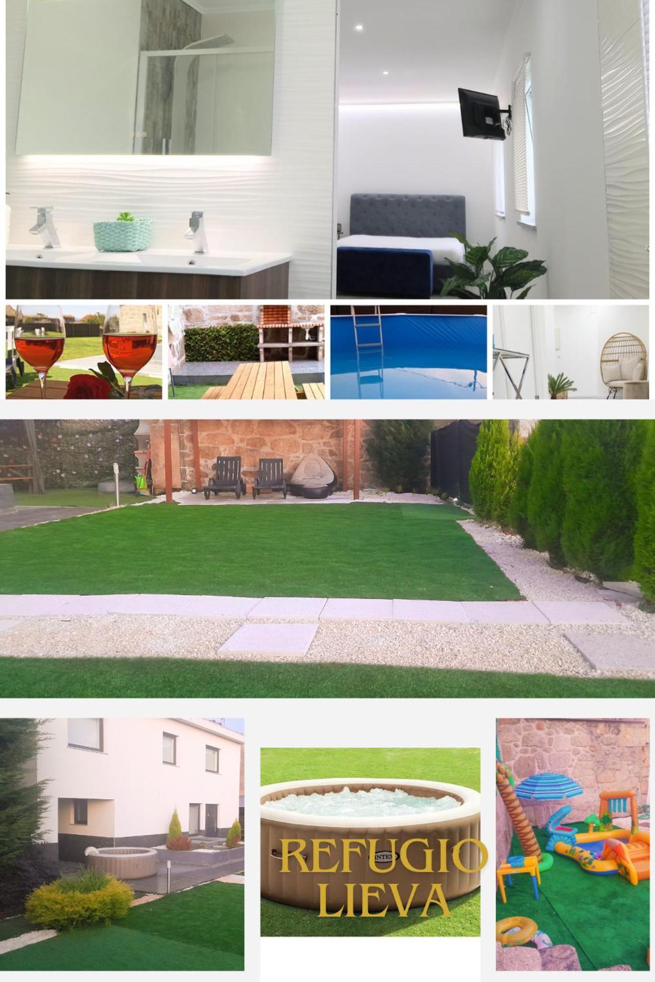 Casa Incrivel Refugio Lieva ,Piscina , Jacuzzi Exterior E Zona Kids Appartement Nelas Buitenkant foto